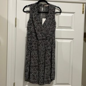 Rebecca Taylor size 6 silk leopard print dress NWT
